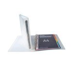 Classeur 4 anneaux plastifié Exacompta KREACOVER® Chromaline personnalisable A4+ Maxi - Dos 4 cm