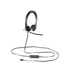 Auriculares con cable Logitech H650e biaurales USB Tipo A - negro/plata