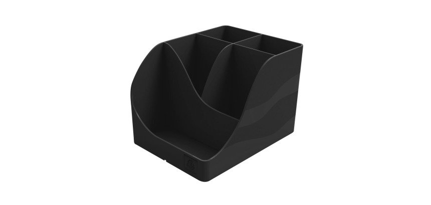 Pot à crayons Exacompta Pen Wave Neo Deco - Noir