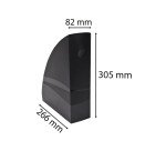 Porte-revues Exacompta Mag-Cube ECOBlack dos 8,2 cm - Noir