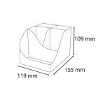 Pot à crayons Exacompta Pen Wave Neo Deco - Noir