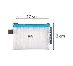 Pochette de rangement à fermeture éclair A6 Exacompta coloris assortis