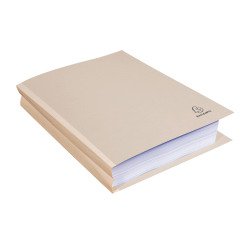 Sucarpetas de cartón Exacompta con fuelle, lomo de lona 24 x 32 cm, color - Pack de 25