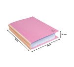 Chemise dos toilé Exacompta Forever 24 x 32 cm dos 3 cm - Paquet de 25