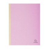 Chemise dossier à soufflet carte Exacompta dos toilé 24 x 32 cm lilas - Paquet de 25
