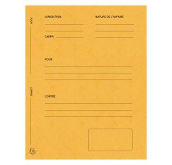 Packet of 25 pre-printed pleading folders Exacompta - 25x32 - color