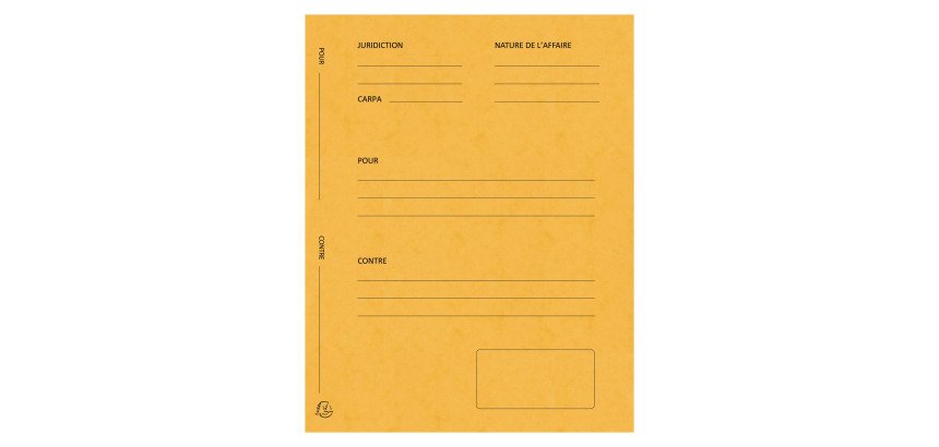 Packet of 25 pre-printed pleading folders Exacompta - 25x32 - color