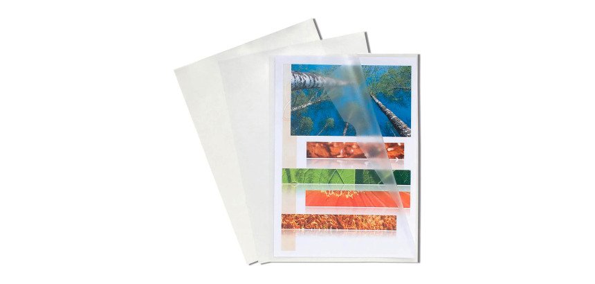 Chemise coin plastique Exacompta A4 polypropylène 12/100e transparente incolore - Paquet de 100