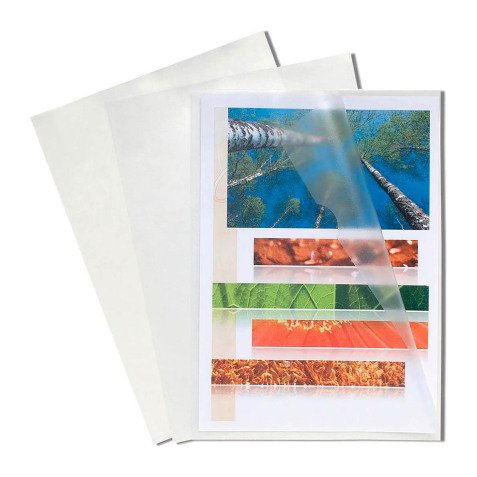 Chemise coin plastique Exacompta A4 polypropylène 12/100e transparente incolore - Paquet de 100