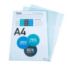 Chemise coin plastique Exacompta A4 polypropylène 12/100e transparente incolore - Paquet de 10