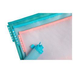 Storage pouch with zipper A4 Exacompta Chromaline assorted pastel colors