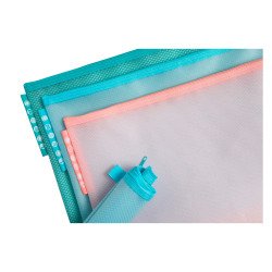 Pochette de rangement à fermeture éclair A4 Exacompta Chromaline coloris assortis pastel
