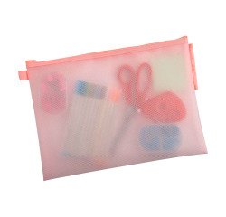 Pochette de rangement à fermeture éclair A4 Exacompta Chromaline couleurs assorties pastel