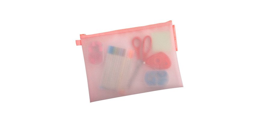 Pochette de rangement à fermeture éclair A4 Exacompta Chromaline couleurs assorties pastel