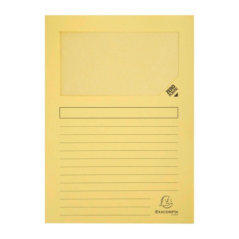 Chemise Eckfenster aus Papier Super Exacompta - Packung mit 100