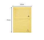 Chemise coin papier avec fenêtre Super Exacompta - Paquet de 100