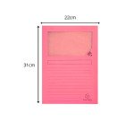 Chemise coin papier avec fenêtre Super Exacompta - Paquet de 100