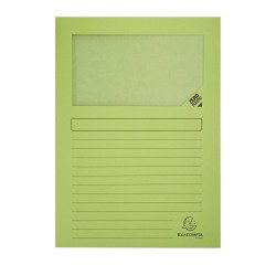 Super Exacompta Paper Corner Shirt with Window - Pack of 100