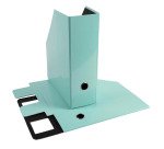 Range-revues Exacompta Aquarel dos 10 cm coloris assortis pastel - Lot de 2