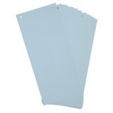 Intercalaires horizontales bleu clair unies perforées Exacompta Forever - 105 x 240 mm - Paquet 100