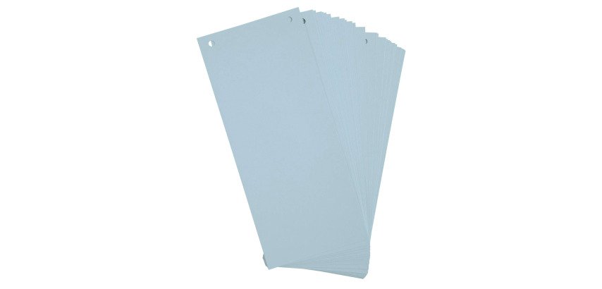 Intercalaires horizontales unies perforées Exacompta Forever - 105 x 240 mm - Paquet 100
