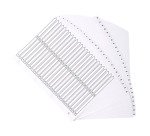 Intercalaire A4 carte blanc Exacompta 50 onglets numériques - 1 jeu