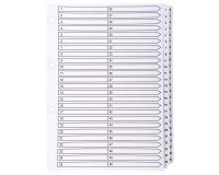 Tabbladen A4 karton wit Exacompta 50 digitale tabs - 1 set