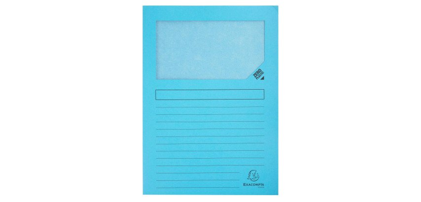 Super Exacompta Paper Corner Shirt with Window - Pack of 100