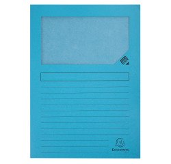Chemise Eckfenster aus Papier Super Exacompta - Packung mit 100