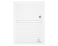 Shirt corner paper with window Super Exacompta white - Pack of 100