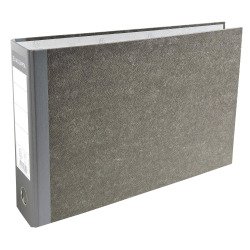 Classeur à levier cartonné à l'italienne Exacompta A4 - Dos 8 cm gris