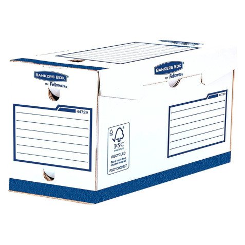 Boite archives carton Basic Fellowes - Dos 20 cm - Blanche