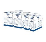Boite archives carton Basic Fellowes - Dos 20 cm - Blanche
