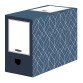 Boîte archives carton Fellowes Déco - Dos de 15 cm - Bleue ardoise