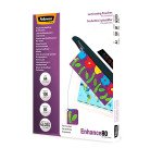 Pochettes de plastification perforées Fellowes A4 2 x 80 µ brillantes - Boite de 100