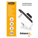 Pochettes de plastification Fellowes A4 2 x 80 µ brillantes - Boite de 250