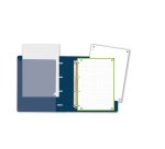 Carpebloc 4 anillas Europeanbinder Oxford Live & Go A4+ con recambio 5x5 azul marino