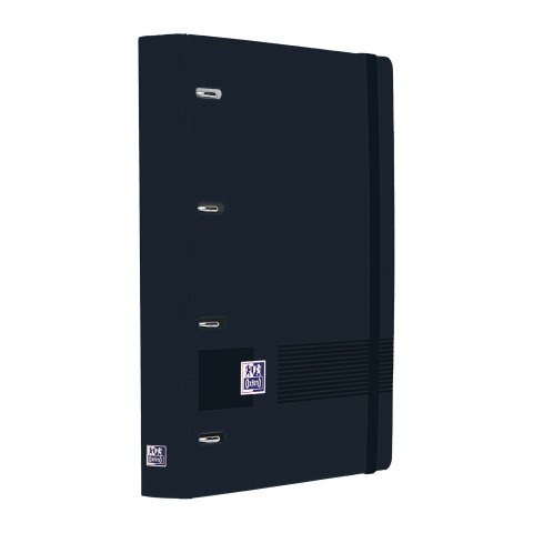 Carpebloc 4 anillas Europeanbinder Oxford Live & Go A4+ con recambio 5x5 color negro