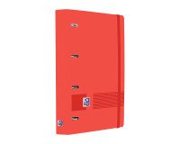 Carpebloc 4 anillas Europeanbinder Oxford Live & Go A4+ con recambio 5x5 color rojo
