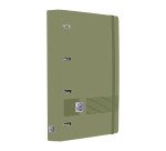 Carpebloc 4 anillas Europeanbinder Oxford Live & Go A4+ con recambio 5x5 verde safari