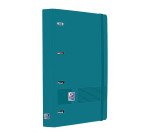 Carpebloc 4 anillas Europeanbinder Oxford Live & Go A4+ con recambio 5x5 azul añil