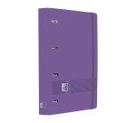 Carpebloc 4 anillas Europeanbinder Oxford Live & Go A4+ con recambio 5x5 lila