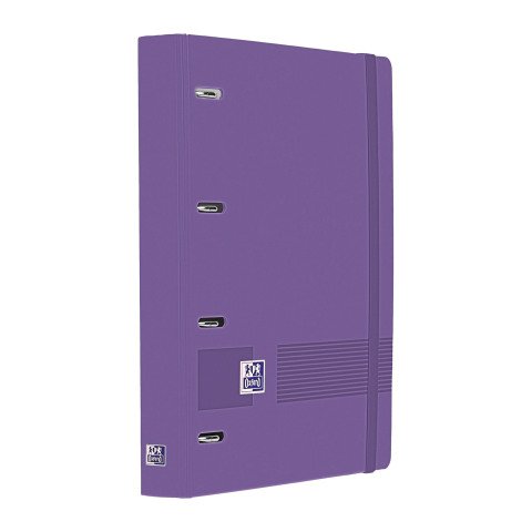 Carpebloc 4 anillas Europeanbinder Oxford Live & Go A4+ con recambio 5x5 lila