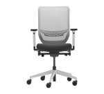 Sedia ergonomica TO-SYNC Work Mesh White struttura bianca seduta colore nero