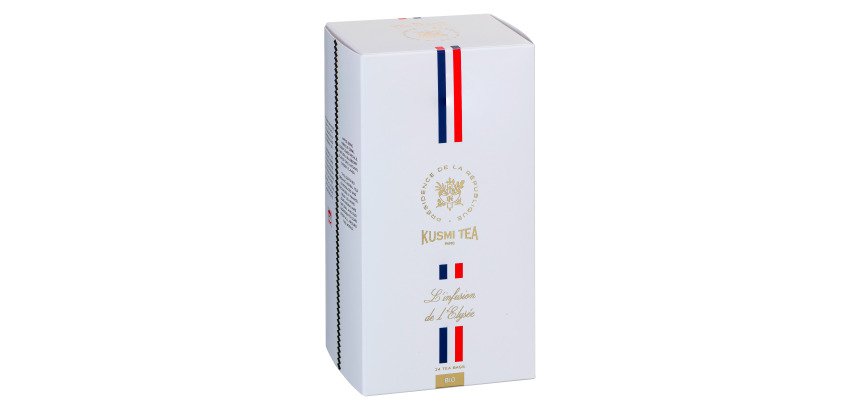L'infusion de l'Elysée bio Kusmi Tea - Boîte de 24 sachets