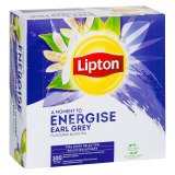 Thé noir Earl Grey Lipton Energise - Boîte de 100 sachets