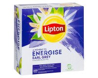 Thé noir Earl Grey Lipton Energise - Boîte de 100 sachets