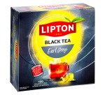 Thé noir Earl Grey Lipton Energise - Boîte de 100 sachets