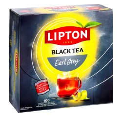 Thé noir Earl Grey Lipton Energise - Boîte de 100 sachets