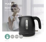 Bouilloire sans fil Nedis 1 L - Noir